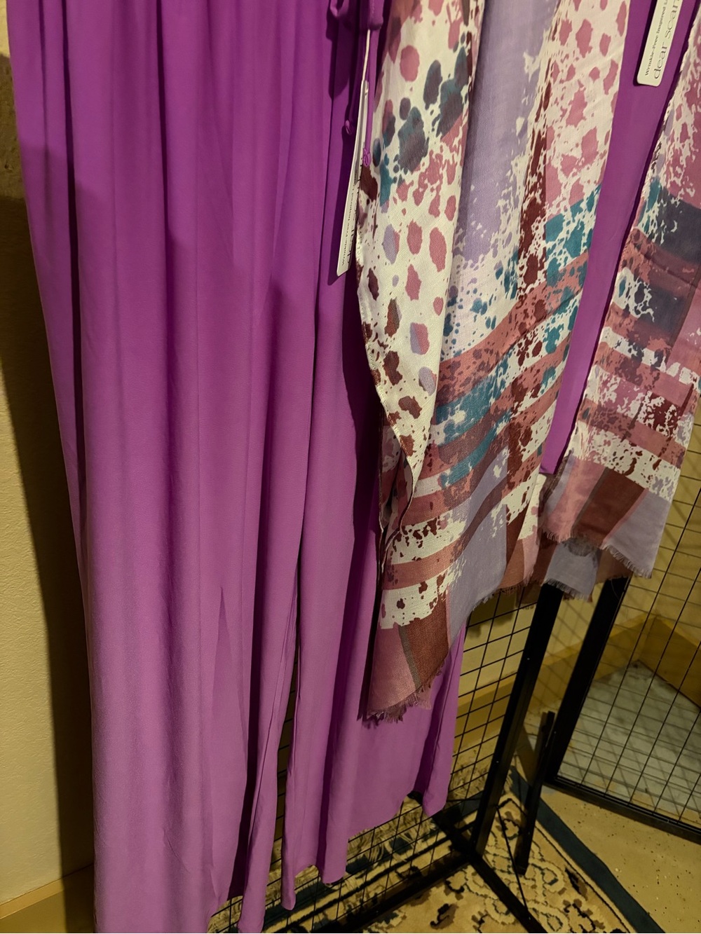 Dear Scarlett Three-Piece Printed Kimono Set - Women Pants & Sleeveless Top - Picture 5 of 6